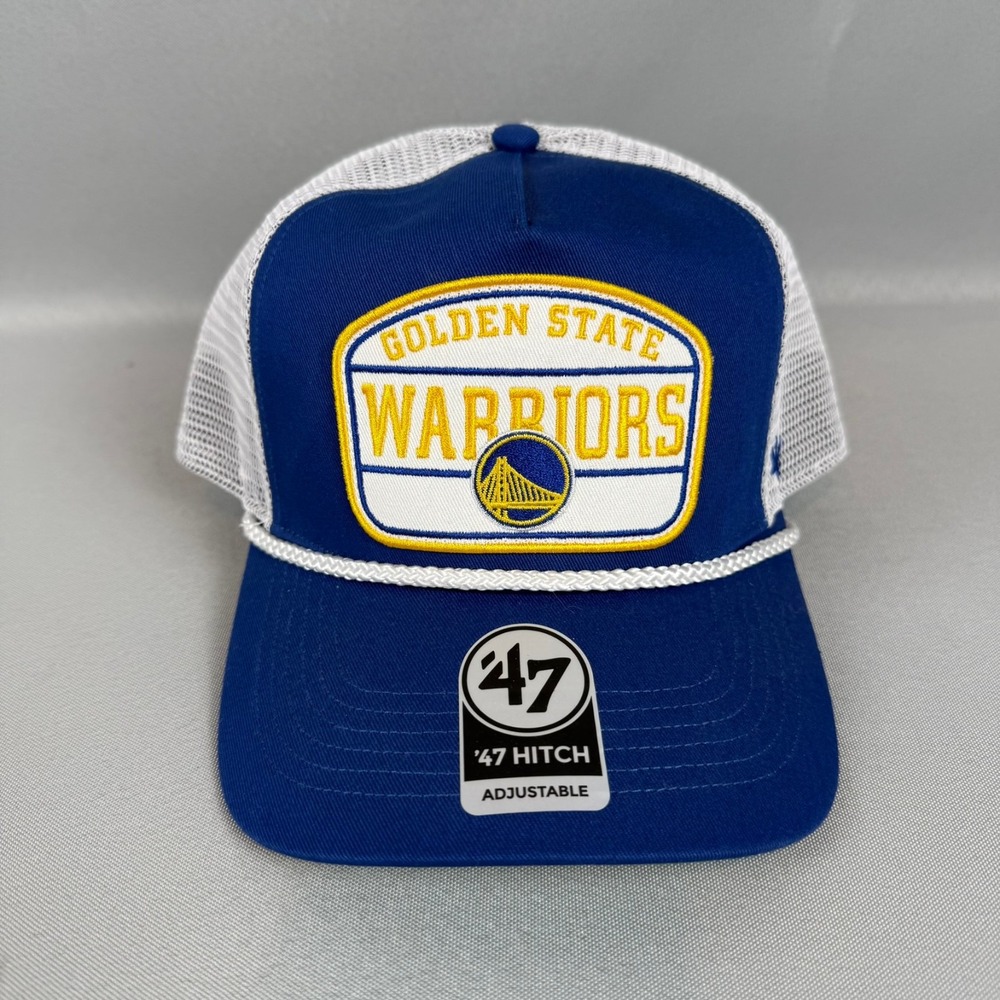 Golden State Warriors '47 Hone Patch Hitch Hat Men Trucker Snapback Rope New NWT